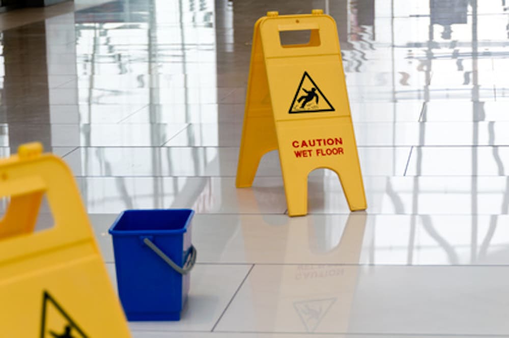 wet floor sign